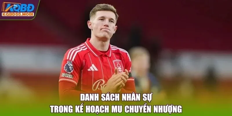 Danh sách nhân sự trong kế hoạch MU chuyển nhượng