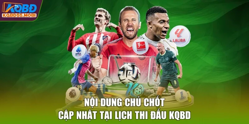 Nội dung chủ chốt cập nhật tại lịch thi đấu KQBD